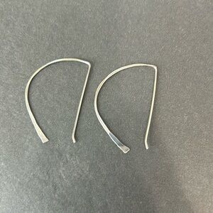 Silver earrings. Bought in Asheville NC at Elementality.